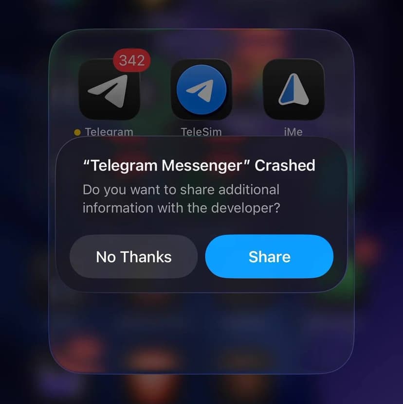 Анимированный стикер вызывает сбой приложений из-за уязвимости в Telegram