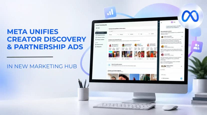 Meta запускает Creator Marketing Hub для рекламодателей