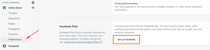 Подключение Facebook Conversions API к интернет-магазину на Shopify