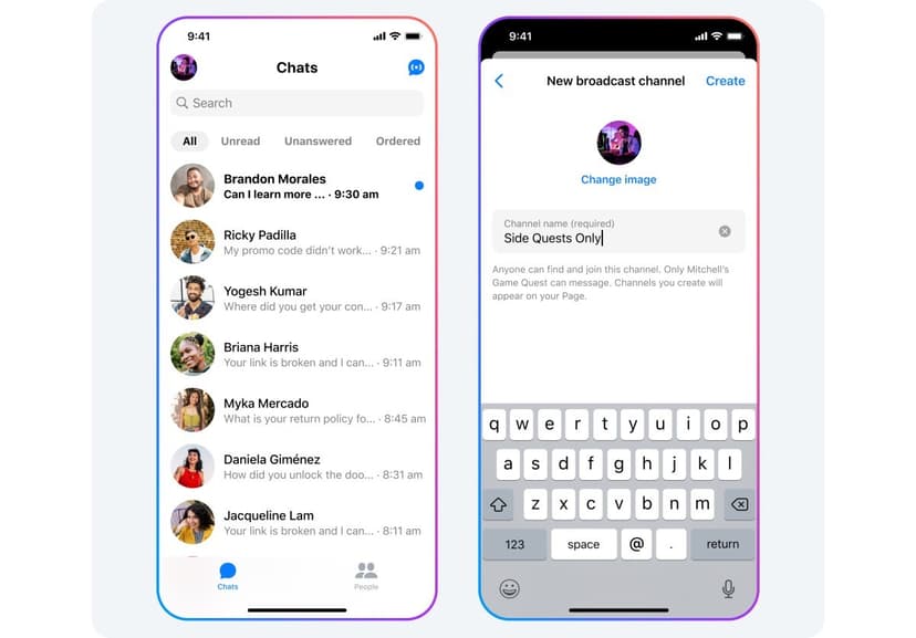 Meta тестує канали трансляцій, як у Telegram, у програмах Facebook і Messenger