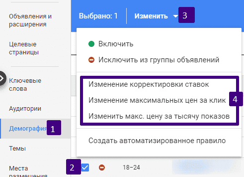 Выбор ЦА