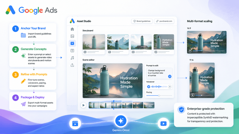 Google Ads отримав Gemini Omni для створення відеокреативів